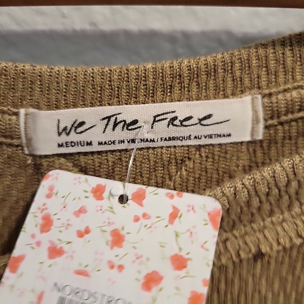 FREE PEOPLE SNOWY SUNSTONE THERMAL Sz Medium - Picture 4 of 13